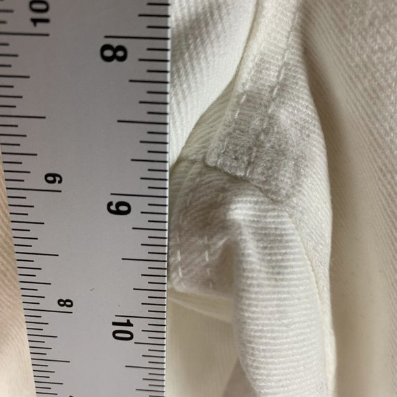 Afrm Skinny‎ Denim Jeans Women's Size 24 White Mid Rise Distressed Cotton 6443 - Picture 6 of 9